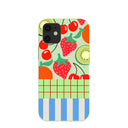 Coque pour iPhone 12 Mini Motif pique-nique frais vert sauge