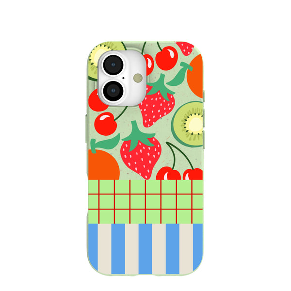 Sage Green Fresh Picnic iPhone 17 Case – Pela Case