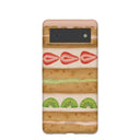 Coque Google Pixel 6 en forme de gâteau aux fruits et coquillage