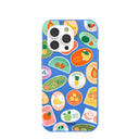 Coque Frutti Club bleu électrique pour iPhone 14 Pro