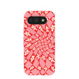 Coque Google Pixel 10a rose bonbon à motifs floraux.
