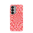 Coque Samsung Galaxy S26 rose bonbon à motifs floraux funky