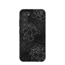 Coque Samsung Galaxy S23 à motifs de gardénias noirs