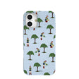 Powder Blue Gardening Girl iPhone 16 Plus Case