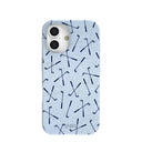 Coque iPhone 16 Clubs de golf bleu poudre