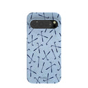 Coque Google Pixel 9/9 Pro à motif clubs de golf bleu poudre