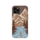 Coque marron chocolat « Gone Fishing » pour iPhone 12 Pro Max