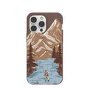 Chocolate Brown Gone Fishing iPhone 14 Pro Max Case