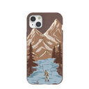 Coque marron chocolat pour iPhone 15 Plus Gone Fishing