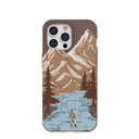 Coque marron chocolat pour iPhone 15 Pro Max Gone Fishing