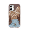 Coque iPhone 16 « Gone Fishing » marron chocolat