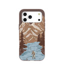 Chocolate Brown Gone Fishing iPhone 17 Pro Max Case