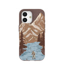 Coque iPhone 17 « Gone Fishing » marron chocolat
