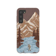 Coque marron chocolat « Gone Fishing » pour Samsung Galaxy S23+(Plus)