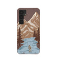 Coque marron chocolat « Gone Fishing » pour Samsung Galaxy S25+(Plus)