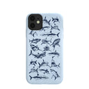 Coque iPhone 11 bleu poudre Great White 