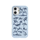 Coque iPhone 16 bleu poudre Great White 