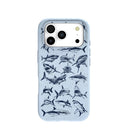 Coque iPhone 17 Pro Bleu Poudre Great White 