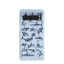 Coque Google Pixel 8 Pro bleu poudre et blanc 