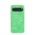 Coque Google Pixel 10 Pro XL vert sauge à motifs Green Fields