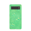 Coque Google Pixel 6 vert sauge à motifs Green Fields