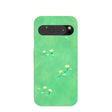 Coque Google Pixel 9 Pro XL vert sauge à motifs Green Fields
