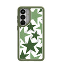 Coque Samsung Galaxy S26+(Plus) transparente verte avec motif de sous-bois (chargeur magnétique inclus)