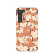 Coque Samsung Galaxy S23+(Plus) à motif hamsters joyeux marron chocolat