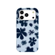 Coque iPhone 17 Pro à motif marguerites bleu poudré