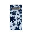 Coque Google Pixel 7a à motif marguerites bleu poudré