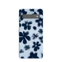 Coque Google Pixel 7a à motif marguerites bleu poudré