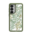 Étui transparent Herbarium pour Samsung Galaxy S26 avec motif de sous-bois (chargeur magnétique inclus)