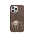 Coque Hidden Cabin marron chocolat pour iPhone 14 Pro Max
