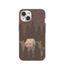 Chocolate Brown Hidden Cabin iPhone 14 Case