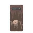 Coque Google Pixel 7a Hidden Cabin marron chocolat