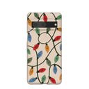 Coque Google Pixel 7 à motif coquillages et lumières de Noël