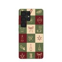 Forest Floor Holiday Squares Samsung Galaxy S25 Ultra Case