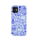 Coque Home for Midnight pour iPhone 12 Mini bleu poudré