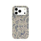 London Fog Indigo Bouquet iPhone 17 Pro Case