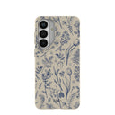 Étui pour Samsung Galaxy S26+ (Plus) London Fog Indigo Bouquet
