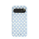 Coque Google Pixel 10 Pro XL à pois bleu poudre indigo