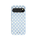 Coque Google Pixel 10/10 Pro à pois bleu poudre indigo