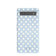 Coque Google Pixel 6a à pois bleu poudre indigo
