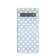 Coque Google Pixel 7a à pois bleu poudre indigo