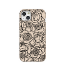 Seashell Inked Blooms iPhone 15 Plus Case