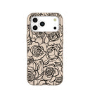 Seashell Inked Blooms iPhone 17 Pro Max Case