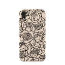 Coque iPhone XR à motif coquillages et fleurs encrées