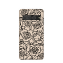 Coque Google Pixel 7 Pro à motif coquillages et fleurs encrées