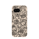 Coque Google Pixel 9a à motif coquillages et fleurs encrées