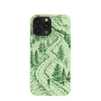 Coque iPhone 13 Pro Max « Into the Mountains » vert sauge